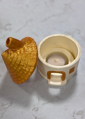 Gold detaylı mumluk &tütsülük - Görsel 2