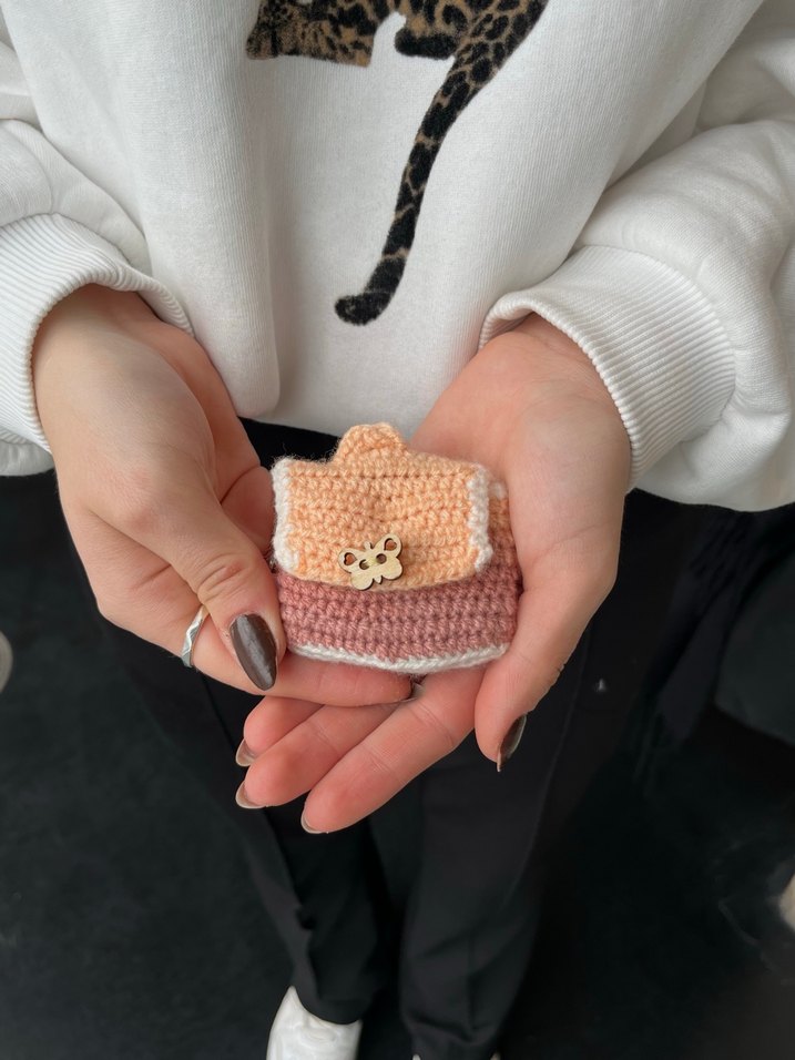 Renkli Örgü kulaklık Kılıfı - Görsel 2