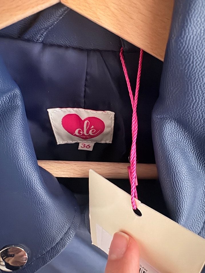 Kadın Gri Mini Biker Deri Ceket - Görsel 2