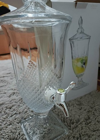 Ayaklı Musluklu Cam Su Sebili - Görsel 5