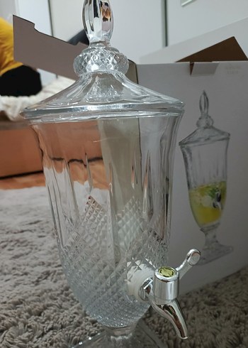 Ayaklı Musluklu Cam Su Sebili - Görsel 4