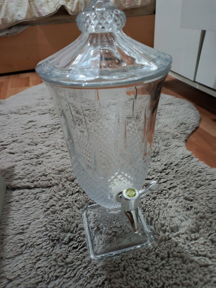 Ayaklı Musluklu Cam Su Sebili - Görsel 2