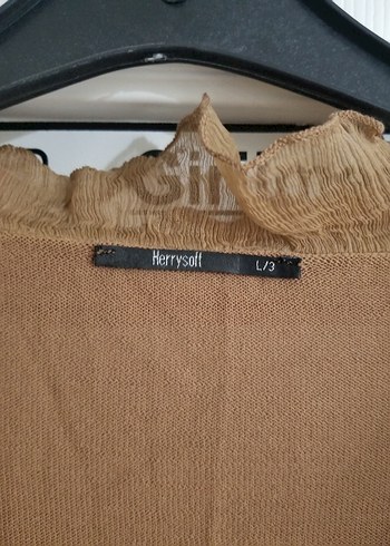 Herry Bej V Yaka Düğmeli Triko Hırka
