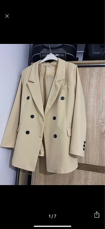 Bej blazer ceket