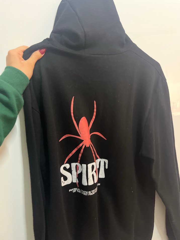 Kadın Siyah Fermuarlı Sweatshirt - Görsel 2