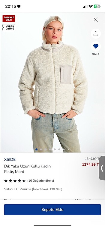 LC Waikiki Peluş mont