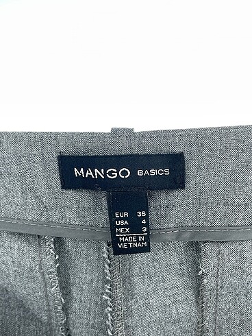 36 Beden gri Renk Mango Kumaş Pantolon %70 İndirimli.