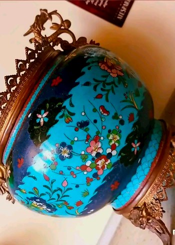 Beden Antika 19. Yüzyıl El Yapımı Çin Cloisonne