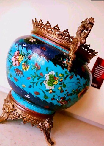Beden çeşitli Renk Antika 19. Yüzyıl El Yapımı Çin Cloisonne