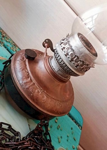 bakır antika Gaz Lambası - Görsel 4