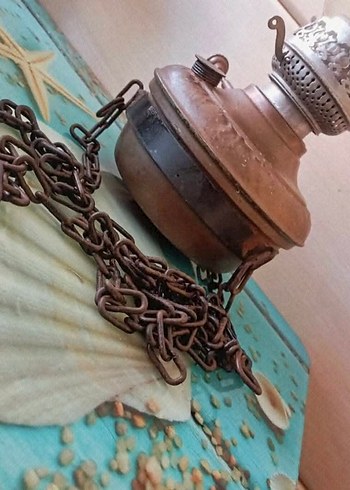 bakır antika Gaz Lambası - Görsel 2