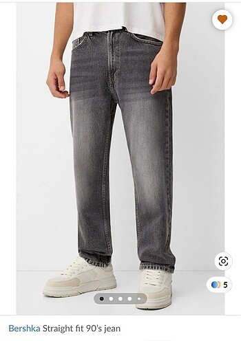 Bershka Bershka erkek gri jean pantolon