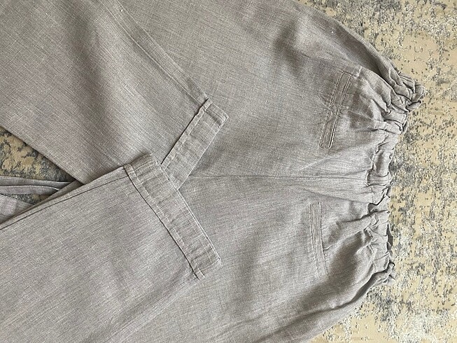 l Beden Mango Keten Pantolon