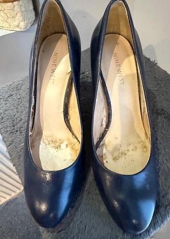 Klasik Lacivert Stiletto Topuklu Kadın Ayakkabı - Görsel 3