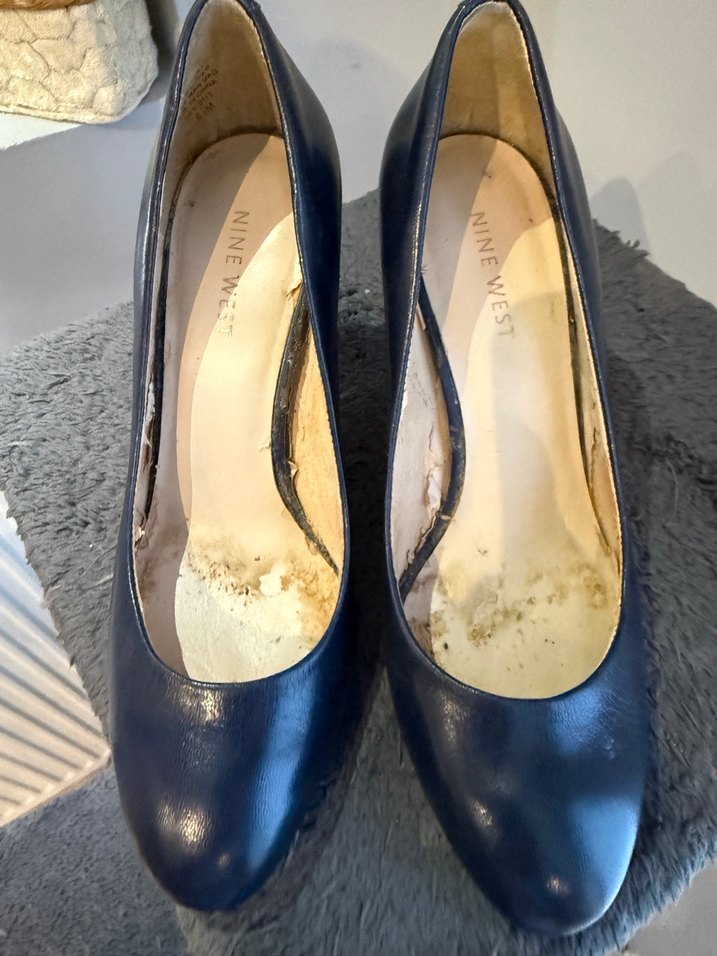 Klasik Lacivert Stiletto Topuklu Kadın Ayakkabı - Görsel 3