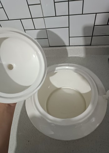 Çiçek Desenli Beyaz Kapaklı Porselen Çorba Kasesi - Görsel 3