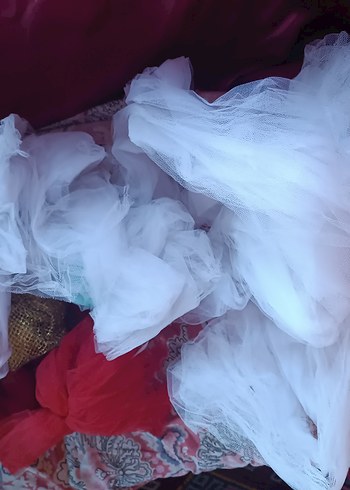 Beyaz Parlak Drapeli Bohem Düğün Aksesuarı - Görsel 2