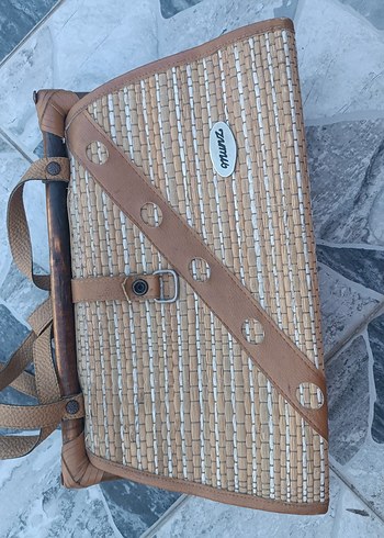 Kahverengi Deri Tokalı Kadın Çanta - Görsel 3