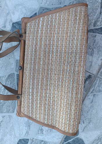 Kahverengi Deri Tokalı Kadın Çanta - Görsel 2