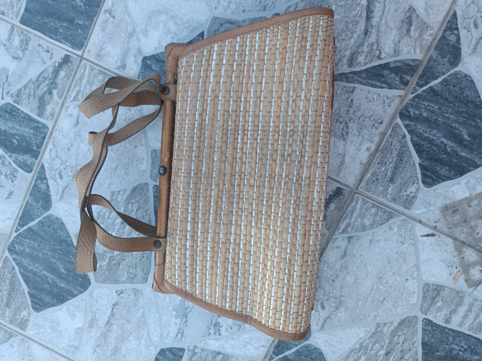 Kahverengi Deri Tokalı Kadın Çanta - Görsel 2