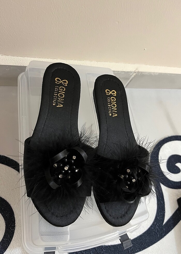 Tüylü bohça terliği - Görsel 3