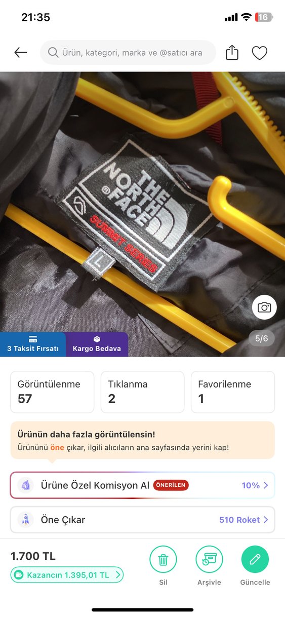 Siyah Fermuarlı Erkek Mont - Görsel 4