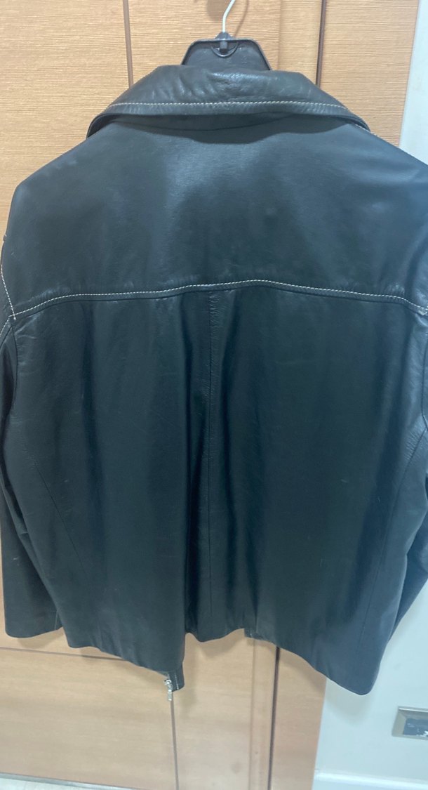 Erkek Siyah Deri Ceket - Görsel 4