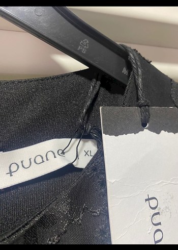 Nakışlı Siyah Uzun Renkli Elbise - Görsel 3