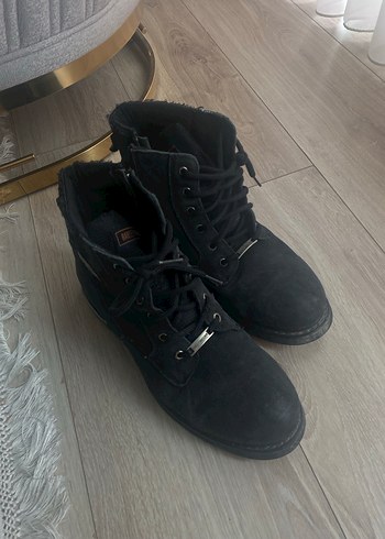 Siyah Nubuk erkek Biker Botu, Tokalı - Görsel 2