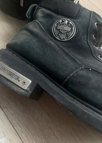 Siyah Nubuk erkek Biker Botu, Tokalı - Görsel 5