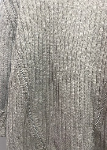 Bej  Boğazlı Triko Kazak - Görsel 3