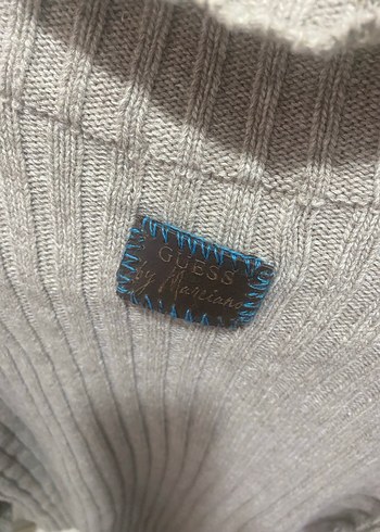 Bej  Boğazlı Triko Kazak - Görsel 4