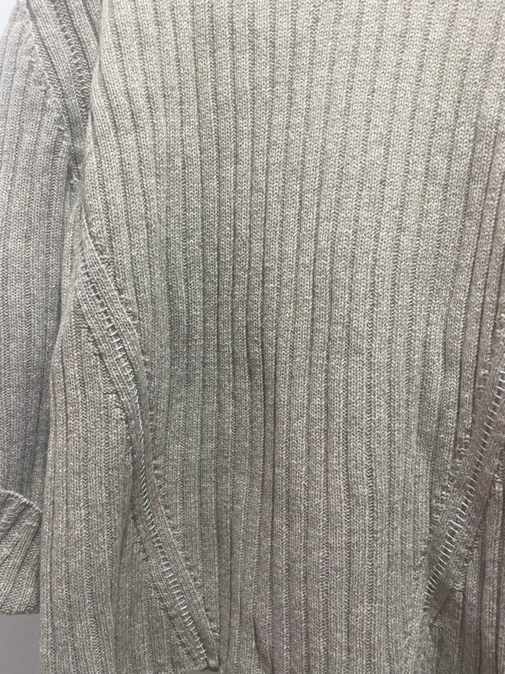 Bej  Boğazlı Triko Kazak - Görsel 3