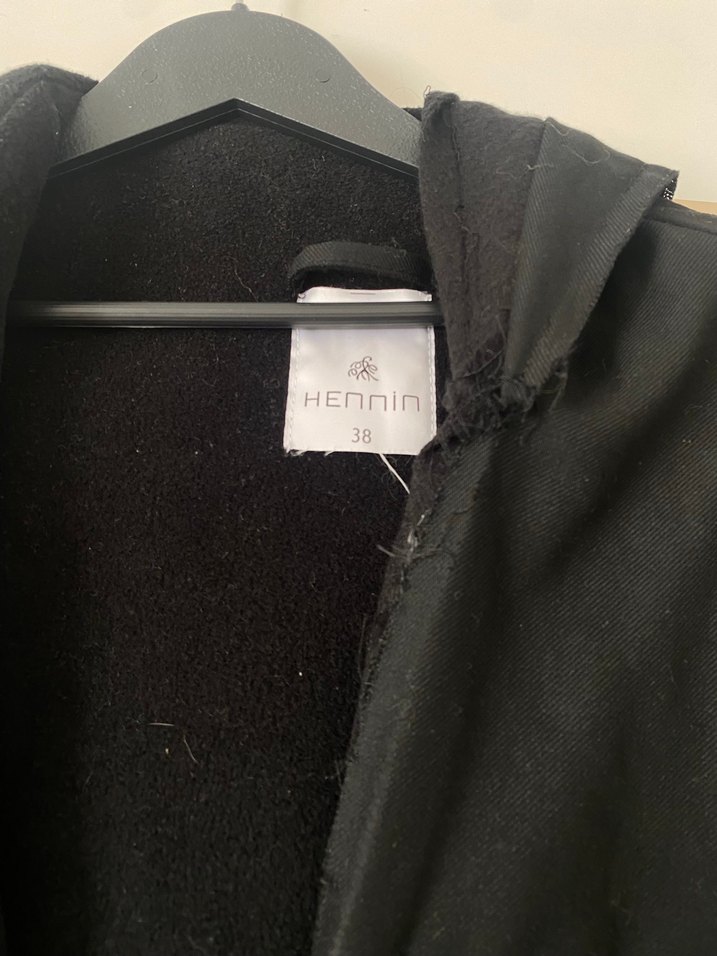 Uzun Siyah kışlık kaban - Görsel 3