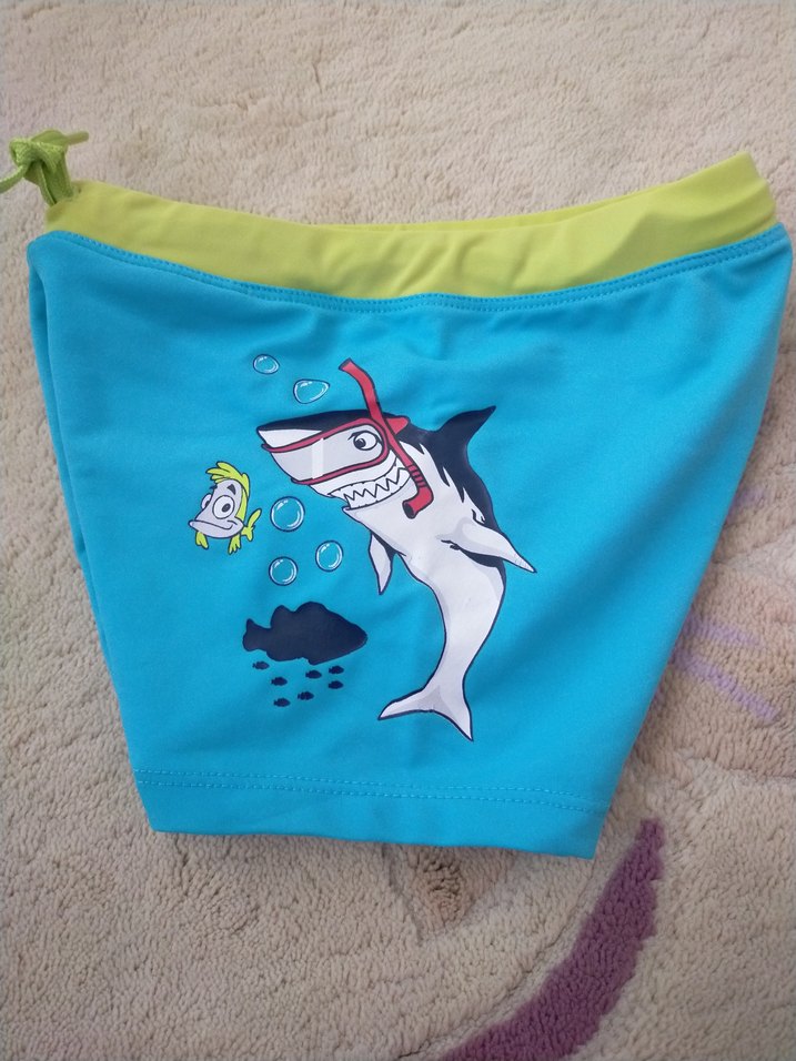 Renkli Baskılı Erkek Çocuk Mayo Şortu - Görsel 4