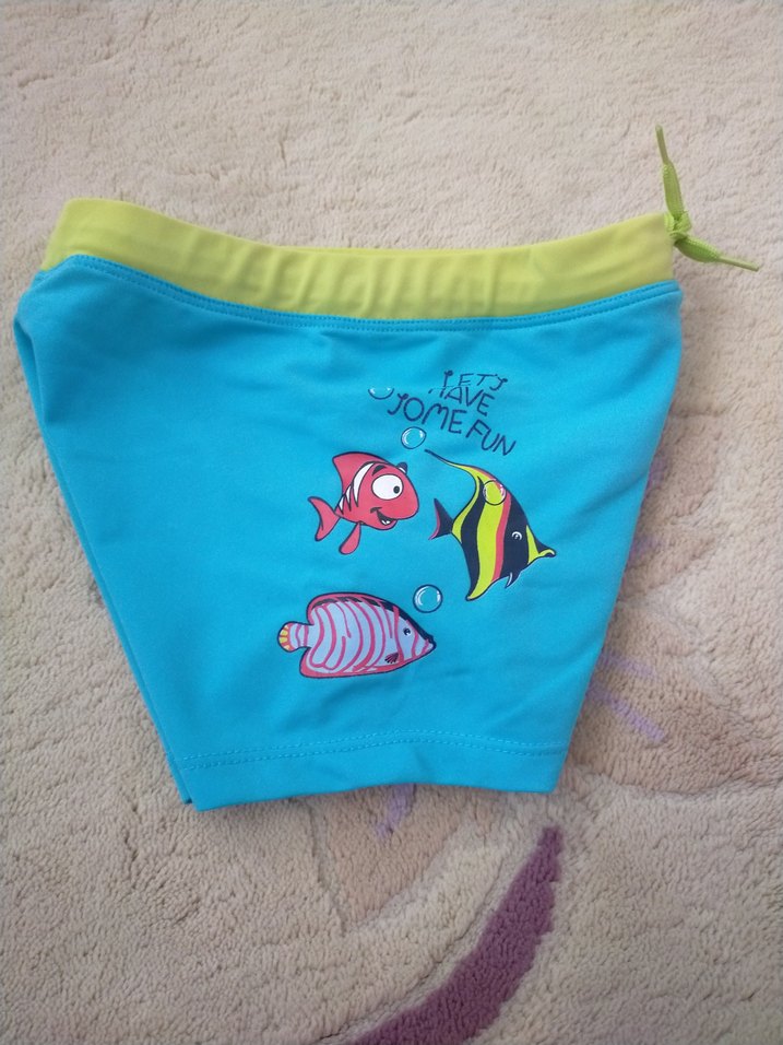 Renkli Baskılı Erkek Çocuk Mayo Şortu - Görsel 3