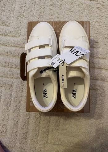 Zara Beyaz Erkek Günlük Spor Ayakkabı - Görsel 3