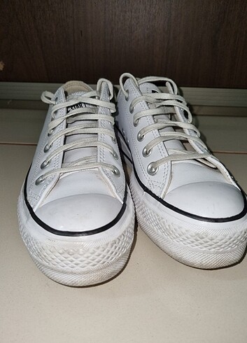 Converse Beyaz converse deri,platform