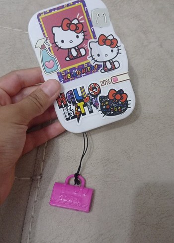 Hello kitty Charmlı El yapımı anahtarlık