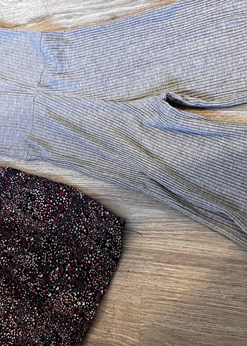 Gri Askılı Triko Kız Elbise - Görsel 2