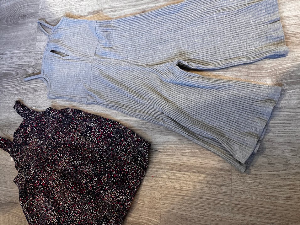 Gri Askılı Triko Kız Elbise - Görsel 2