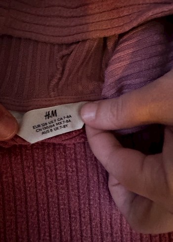 Bordo Kız Çocuk Triko Eşofman Takımı - Görsel 3