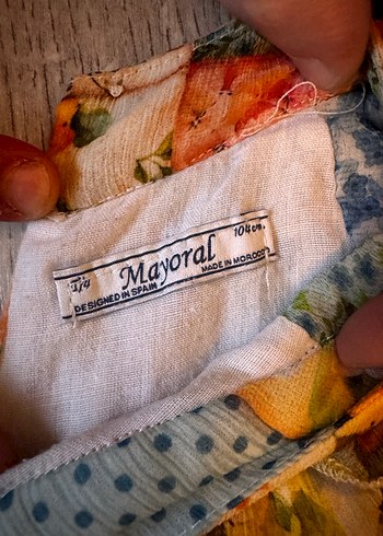 Çiçek Desenli Renkli Mini Fırfırlı Etek - Görsel 2