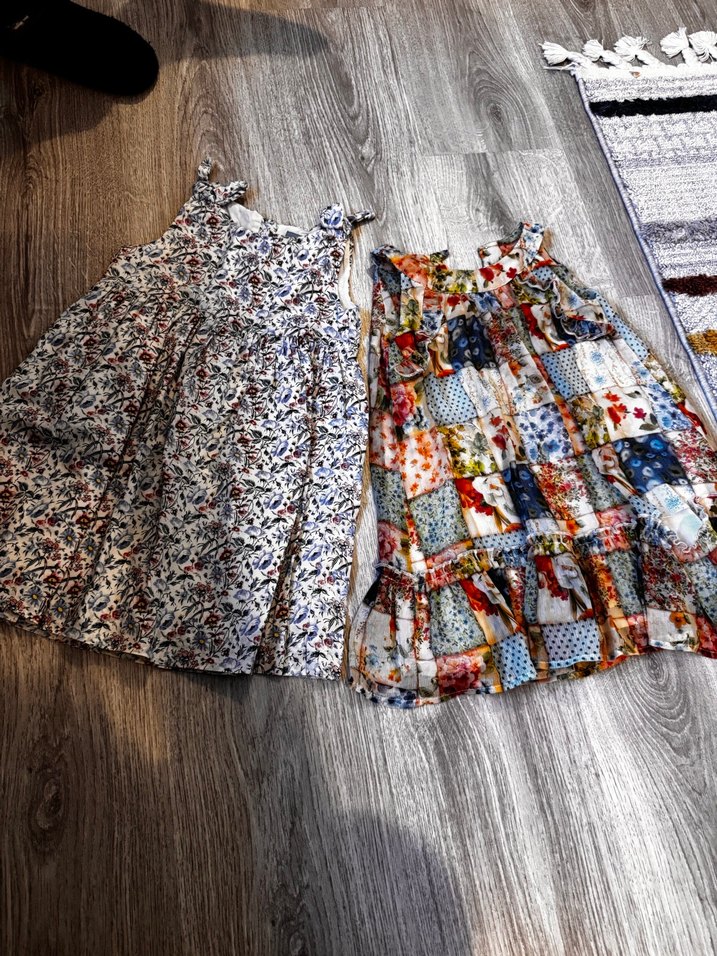 Çiçek Desenli Renkli Mini Fırfırlı Etek - Görsel 4