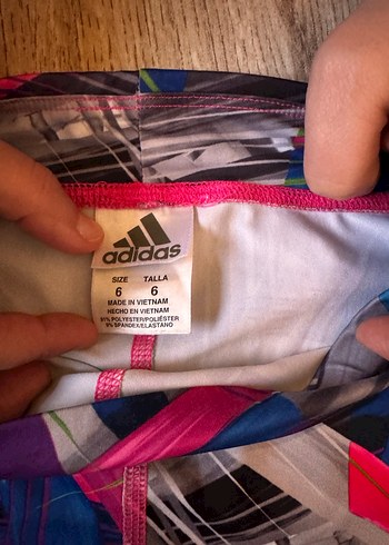 Kızlar için Çok Renkli Baskılı Tayt ve Atlet - Görsel 2