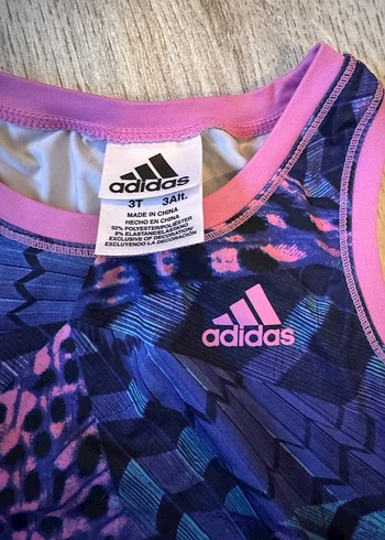 Kız çocuk Renkli Tie-Dye Mini Spor Elbise - Görsel 4