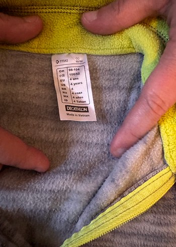 Gri Nakışlı Örgü Erkek Çocuk Hırka - Görsel 4