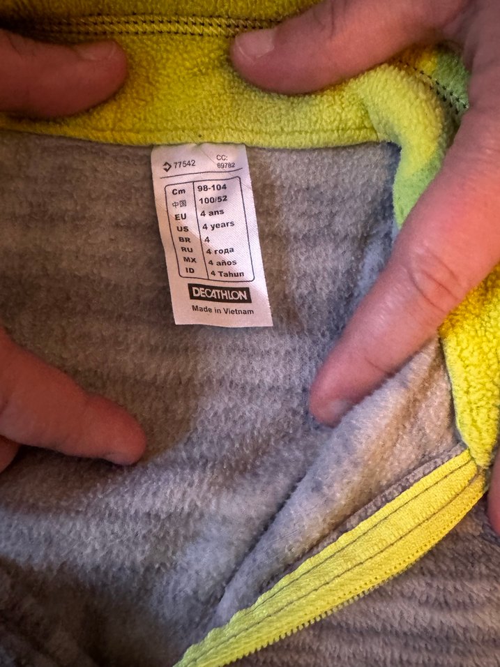 Gri Nakışlı Örgü Erkek Çocuk Hırka - Görsel 4