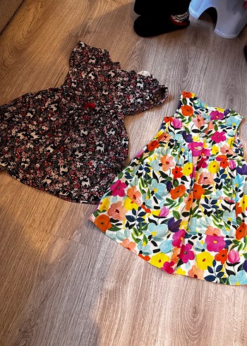 Çiçek Desenli Bohem Kız Elbisesi - Görsel 2