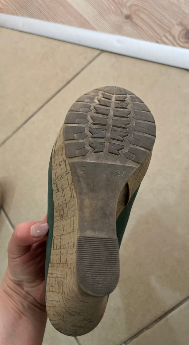 Kadın Yeşil Süet Dolgu Topuklu Stiletto - Görsel 3